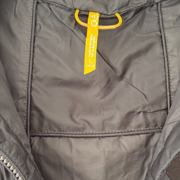 Lolë - Black - Classic Down Winter Coat with Hood - Size L - Picture 4 of 11